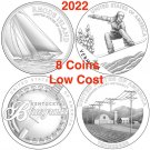 2022 PD American Innovation Dollar Set Yacht Banjo RI VT KY TN LOW COST 8 US Coins