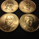 4 US Coins Complete Set 2014 P Presidential Dollar Harding Coolidge Hoover Roosevelt
