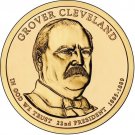 2012 Grover Cleveland Golden Presidential Dollar PD BU 2nd Term US MINT 1 US Coin