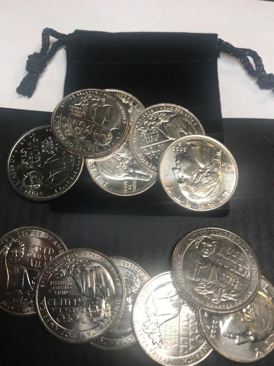 Low Cost 2nds PD 12 US Coins 2023 Bessie Coleman African Women Quarters Gift Bag