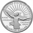 1 US Coin 2022 S SILVER PROOF Dr Maya Angelou NEW American Women Series Quarter Poet 99.9%
