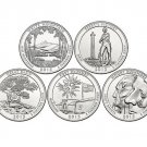 2013 PD All National Park Quarters White MT Perrys GB Ft McHenry Mt Rushmore 10 US Coins