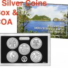 2020 S Tallgrass W Box COA 99.9% SILVER Quarters Mint Proof Set Samoa Bat 5 US Coins