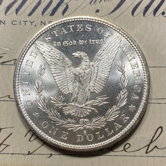 S Mint Unc GEM BU S Morgan Silver Dollars From OBW Roll Estate Hoard 1 US Coin