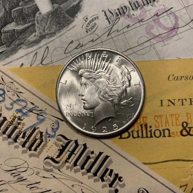 1925 GEM BU Peace Silver Dollar Unc MS Uncirculated Fresh From Roll Estate 1 US Coin