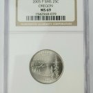 1 US Coin P SMS 25C Oregon State 2005 Quarter MS 69 BU UNC Satin Near Perfect