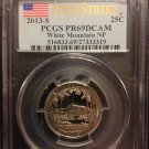 2013 S PCGS First Strike Clad Proof White Mountain National Forest QUARTER 1 US Coin