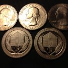 5 US Coins PDSSS 2015 Homestead National Park NB Clad 90% Silver Proof