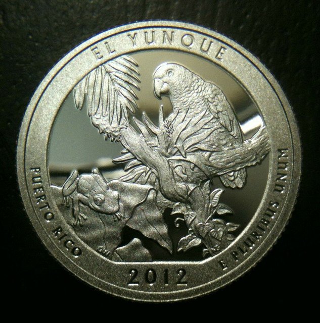 1 US Coin S Proof EL YUNQUE NATIONAL PARK 2012 QUARTER DOLLAR Clad GEM MINT DCAM