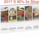 2017 S Silver Quarters Mint Proof Set 5 US Coins 90% Box COA Effigy George Rogers