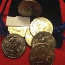 7 US Coins 2013 Mt Rushmore 2nds National Memorial In South Dakota Quarter Gift Bag PD