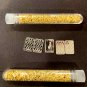 Pure .999 Fine Silver 10 US Coins Bars Bullion Estate Lot 4 Vials Gold flakes Rare