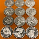 New Designs 30 US Coins Pure .999 Fine Silver Rounds Rare Bullion Estate Lot Morgan
