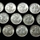 AU About UNC MS Silver from Bag Estate Lot Walking Liberty Half Dollars 1 US Coin