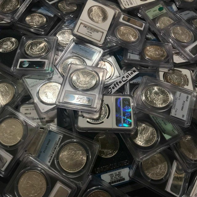 MS64 MORGAN SILVER DOLLARS NGC PCGS 1878 1904 PSO Mints Lot 1 US Coin