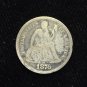 10c Rare US Type Estate Coin Lot Seated Liberty Silver Dimes 5 US Coins