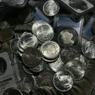 2 US Coins 1922 1923 GEM BU Peace Dollars From OBW Roll Estate Silver Hoard Sale UNC BU MS