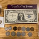 20 US COINS Piece ESTATE LOT OLD SILVER BAR BULLION GOLD SALE 