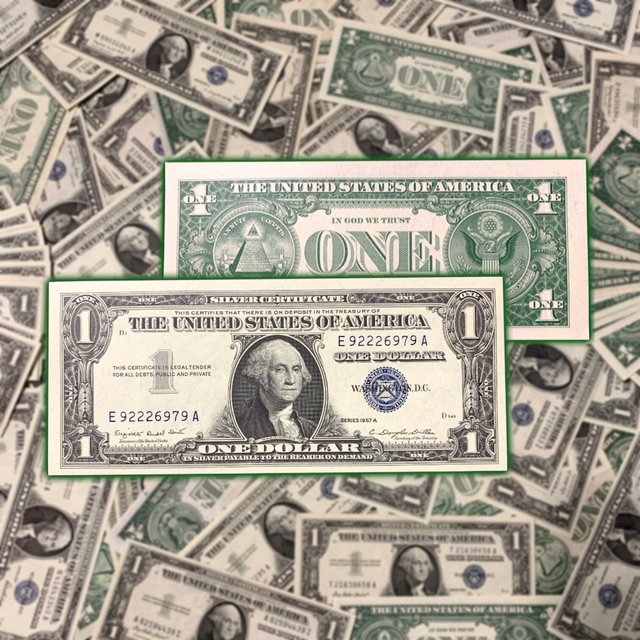 Silver Certificate UNC Lot $1 Sequential CU Consecutive Blue Seal Estate&Acirc;&nbsp;