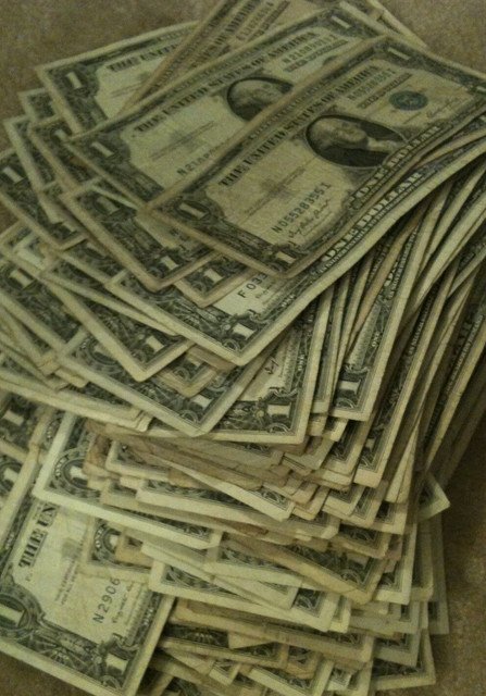 One Dollar $1 Note Silver Certificate Bill Blue Seal Currency