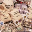 ESTATE SALE FIND OLD GOLD 25 US COINS .999 SILVER BARS BULLION RARE US BILLS