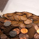 500 US Coins 1909 1958 Cent Wheat Bag Pennies Lot