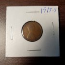1917 S Wheat Penny 1 US Coin