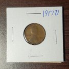 1917 D Wheat Penny 1 US Coin