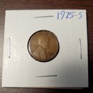 1925 S Wheat Penny 1 US Coin