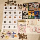 Large Estate Lot 61 US Coin Gold Collection Baseball Cards Banknotes Stamps