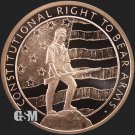 2nd Amendment RIGHT TO BEAR ARMS 1 US coin GSM 1 oz. Copper Round