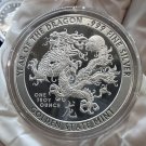2024 Year of the DRAGON 1 oz FINE SILVER .999 BU ROUND IN A CAPSULE 1 US Coin