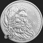 1 US Coin Merry Christmas Santa Claus 2023 1 Oz .999 Silver BU Round IN CAP GIFT POUCH
