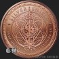 TRIVIUM GIRLS ROUND 1 Oz Pure Fine .999 Copper BU GSM 1 US Coin