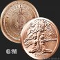 TRIVIUM GIRLS ROUND 1 Oz Pure Fine .999 Copper BU GSM 1 US Coin