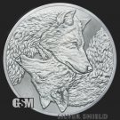 2023 1 oz .999 Silver Shield Two Wolves Eternal Wisdom BU Yin Yang 1 US Coin
