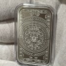 1 US Coin 1 oz Fine .999 Silver Aztec Calendar Bar IN A CAPSULE