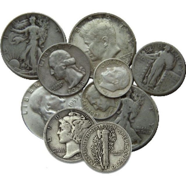 Mixed Coins Any Condition 90% Junk Silver Coins $1 Face Value 1 US Coin