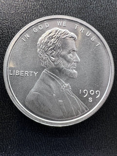 1/2 Oz Silver Lincoln Wheat Cent Silver Lwc Fractional 1 US Coin