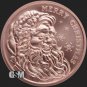 LOT OF 20 US Coins 1 OZ FINE MERRY CHRISTMAS SANTA 2023 COPPER ROUND BULLION
