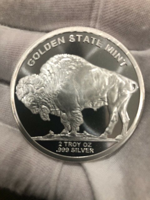 2 oz BU Condition Buffalo SILVER Nickle Tribute 1 US Coin