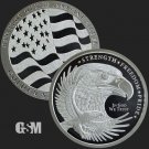 1 US Coin Double Eagle Flag of Strength Freedom Pride 1oz .999 silver bullion IN A CAPSULE