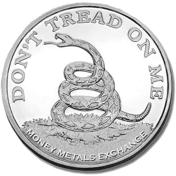 Dont Tread On Me Boston Tea Party 1 oz Fine 999 Silver Round 1 US Coin