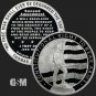 The Right To Bear Arms Second Amendment 1 oz .999 Silver USA Made BU Round 1 US Coin