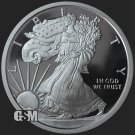 Walking Liberty 2 oz .999 Fine Silver Round 1 US Coin