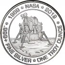 $1 1 Troy Oz .999 Fine Silver Apollo 11 Proof Like Round NASA 50th Anniversary 1 US Coin