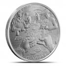 1 oz .999 Silver Round Prospector Series Gambler 1 US Coin