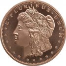 1 US Coin 1 OZ Morgan Round Copper 1 Oz .999 Pure Fine Copper GSM