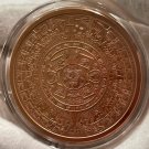 LOT OF 2 US Coins 5 oz Copper Round Aztec Calendar IN A AIR TITE CAPSULE MADE IN USA