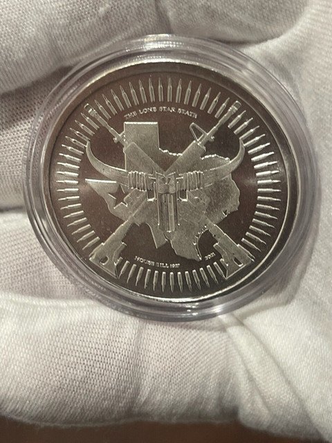 2nd Amendment Texas Constitutional Open Carry HB 1927 1oz Fine Silver Round CAP 1 US Coin